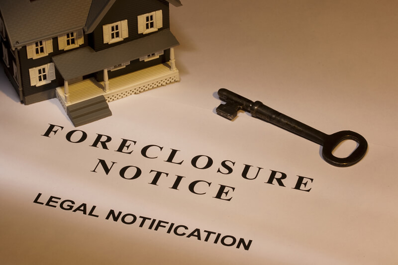 Casa con aviso de foreclosure recibido