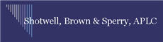 Shotwell, Brown & Sperry A Professional Law Corporation