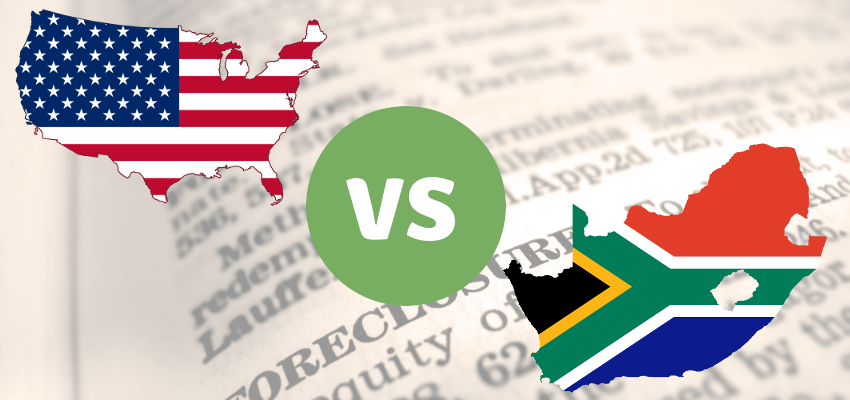 Foreclosure comparison US vs South Africa