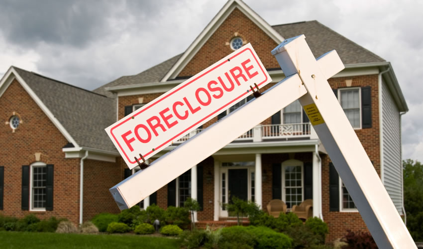 Foreclosed house after adverse effects