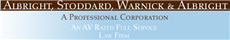 Albright, Stoddard, Warnick & Albright A Professional Corporation